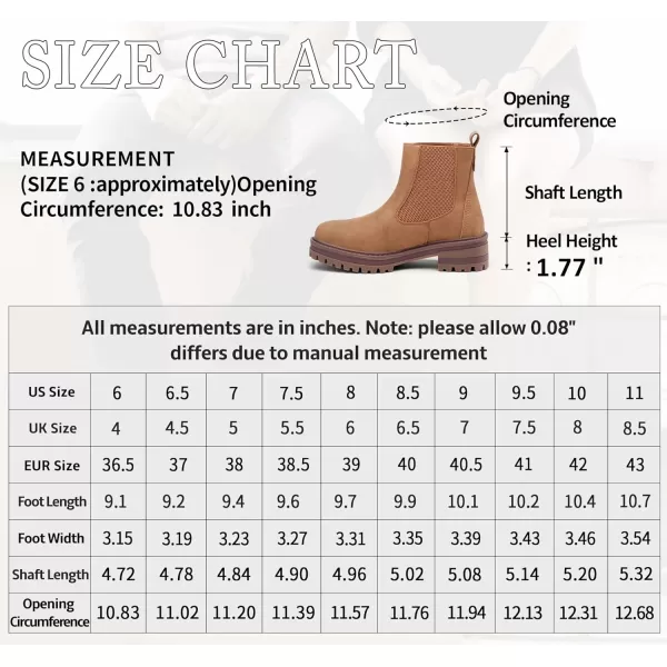 Vepose Womens 9608 Chelsea Lug Sole Casual Outdoor Boots Ankle BootiesCamelchelsea 9608