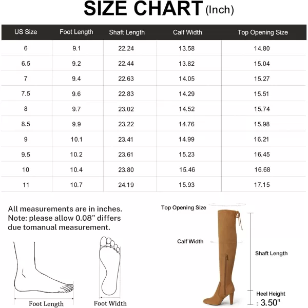 Vepose Womens 994 Fashion Suede 350 Inch Chunky Heel Over The Knee High Boots with ZipperCamelknee High 994