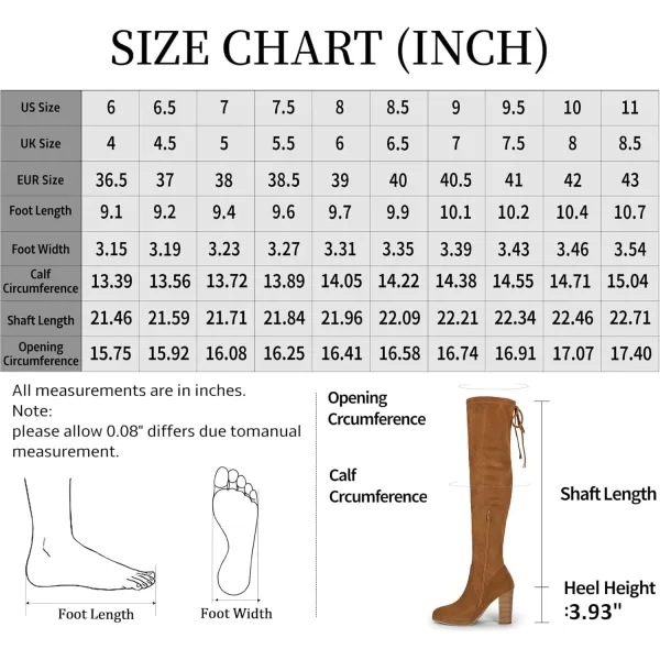 Vepose Womens 996 Thigh High Over The Knee Boots Platform 39 Inch Chunky Heel Suede ShoesImitation Grain996camel