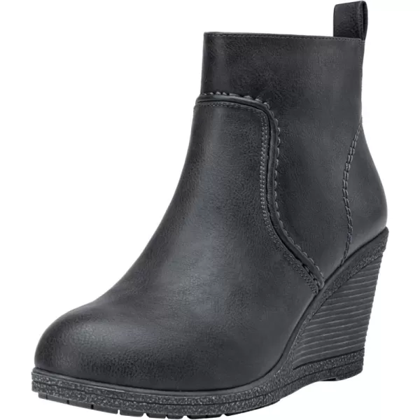 Wedge Ankle Boots-9679-grey