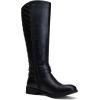 imageVepose Womens 949 Knee High BootsTall Riding Boots Low Heel with Wide CalfA949black