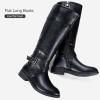 imageVepose Womens 949 Knee High BootsTall Riding Boots Low Heel with Wide CalfHigh Knee948black