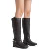 imageVepose Womens 949 Knee High BootsTall Riding Boots Low Heel with Wide CalfRiding Boots949brownDark Brown