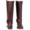 imageVepose Womens 949 Knee High BootsTall Riding Boots Low Heel with Wide CalfTall Boots949coffeeCognac