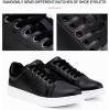 imageVepose Womens Walking Casual Sneakers Dressy Arch Support Comfortable Low Top Tennis Lace Up 8003 ShoesAblack8003