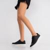 imageVepose Womens Walking Casual Sneakers Dressy Arch Support Comfortable Low Top Tennis Lace Up 8003 ShoesBblack8003 Leather