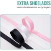 imageVepose Womens Walking Casual Sneakers Dressy Arch Support Comfortable Low Top Tennis Lace Up 8003 ShoesCrainbow8003 Glitter