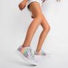 imageVepose Womens Walking Casual Sneakers Dressy Arch Support Comfortable Low Top Tennis Lace Up 8003 ShoesCrainbow8003 Glitter