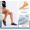 imageVepose Womens Walking Casual Sneakers Dressy Arch Support Comfortable Low Top Tennis Lace Up 8003 ShoesDblack8005