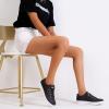 imageVepose Womens Walking Casual Sneakers Dressy Arch Support Comfortable Low Top Tennis Lace Up 8003 ShoesDblack8005