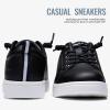 imageVepose Womens Walking Casual Sneakers Dressy Arch Support Comfortable Low Top Tennis Lace Up 8003 ShoesDblack8005
