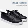 imageVepose Womens Walking Casual Sneakers Dressy Arch Support Comfortable Low Top Tennis Lace Up 8003 ShoesDblack8005