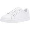 imageVepose Womens Walking Casual Sneakers Dressy Arch Support Comfortable Low Top Tennis Lace Up 8003 ShoesBwhite8003 Leather