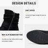 imageVepose Womens Slouch Ankle Flat Boots Fashion Short Low Heel Zipper 939A BootiesBlackzipper 939a