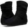 imageVepose Womens Slouch Ankle Flat Boots Fashion Short Low Heel Zipper 939A BootiesBlackzipper 939a