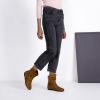 imageVepose Womens Slouch Ankle Flat Boots Fashion Short Low Heel Zipper 939A BootiesBrownzipper 939a