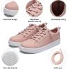 imageVepose Womens 8003 Fashion Lace Up Comfortable Casual Tennis SneakersDblushPink8005