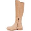 imageVepose Womens 9662 Knee High Boots Casual Tall Riding Boots Low Flat Heel Wide Calf and Inner ZipperKnee High Boots9662sand