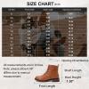 imageVepose Womens Ankle Boots Lace up Flat Fashion Combat Booties Low HeelAnkle Booties910brown
