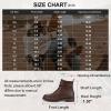 imageVepose Womens Ankle Boots Lace up Flat Fashion Combat Booties Low HeelAnkle Booties910coffee