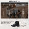 imageVepose Womens Ankle Boots Lace up Flat Fashion Combat Booties Low HeelLeather Booties910lblack