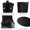 imageVepose Womens Riding Knee High Boots Calf Tall Stretch Retro Low Heel 952 Boots with ZipperBlackknitting Boots 955