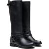 imageVepose Womens Riding Knee High Boots Calf Tall Stretch Retro Low Heel 952 Boots with ZipperBlackriding Retro 952