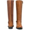 imageVepose Womens Riding Knee High Boots Calf Tall Stretch Retro Low Heel 952 Boots with ZipperCamel Brownknitting Boots 955