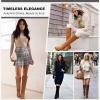 imageVepose Womens Riding Knee High Boots Calf Tall Stretch Retro Low Heel 952 Boots with ZipperGreyriding Retro 952
