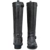 imageVepose Womens Riding Knee High Boots Calf Tall Stretch Retro Low Heel 952 Boots with ZipperGreyriding Retro 952