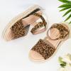imageVepose Womens 400A Platform Wedge Sandals Summer Espadrilles Sandals with Ankle StrapSummer Sandal400aleopard