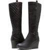 imageVepose Womens 9652 Knee High Boots Wedge Calf Boot with Side ZipperWedge Knee Boots9652coffee