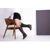 imageVepose Womens 9652 Knee High Boots Wedge Calf Boot with Side ZipperWedge Knee Boots9652coffee