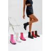 imageVepose Womens 9816 Cowboy Boots Ankle Western Short Cowgirl Embroidered Round Toe Low Heel Booties with Side ZipperWestern Cowboy Boots9815black