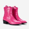 imageVepose Womens 9816 Cowboy Boots Ankle Western Short Cowgirl Embroidered Round Toe Low Heel Booties with Side ZipperWestern Cowboy Boots9815rose Pink