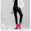 imageVepose Womens 9816 Cowboy Boots Ankle Western Short Cowgirl Embroidered Round Toe Low Heel Booties with Side ZipperWestern Cowboy Boots9815rose Pink
