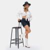 imageVepose Womens Cowboy Boots Embroidered Western MidCalf 9802 Cowgirl Boots Pointed Toe Pull on Boots with Chunky HeelTrendy9802white