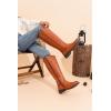 imageVepose Womens Knee High Boots 956 Wide Calf Zipper Tall Fashion BootsTall956brown
