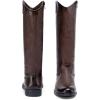 imageVepose Womens Knee High Boots 956 Wide Calf Zipper Tall Fashion BootsTall956coffee