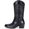 Rustic-9802-black Pu