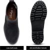 imageVepose Womens Chelsea Ankle Boots Lug Sole Fashion Elastic Short Pull on 9608 BootiesBlackchelsea 9608
