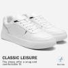 imageVepose Womens Fashion Sneakers Lace up Casual Sneakers with Arch Support 8001  Tennis Walking Dress Shoes for LadyLaces Sneaker8001all White