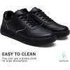 imageVepose Womens Fashion Sneakers Lace up Casual Sneakers with Arch Support 8001  Tennis Walking Dress Shoes for LadyLaces Sneaker8001full Black