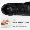 imageVepose Womens Fashion Sneakers Lace up Casual Sneakers with Arch Support 8001  Tennis Walking Dress Shoes for LadyLaces Sneaker8001full Black