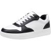 imageVepose Womens Fashion Sneakers Lace up Casual Sneakers with Arch Support 8001  Tennis Walking Dress Shoes for LadyLaces Sneaker8001white Black