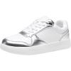 Laces Sneaker-8001-white Silver