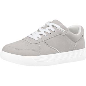 imageVepose Womens Fashion Sneakers Lace up Casual Sneakers with Arch Support 8001  Tennis Walking Dress Shoes for LadyLaces Sneaker8001full Beige