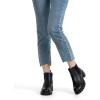 imageVepose Womens 936 Chelsea Ankle Boots Platform Lug Sole Elastic Slip on BootiesLeather Blackclassic 936l