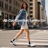 imageVepose Womens 936 Chelsea Ankle Boots Platform Lug Sole Elastic Slip on BootiesWhiteclassic936