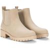 imageVepose Womens 9607 Chelsea Ankle Boots PullOn Booties for WomenBeige
